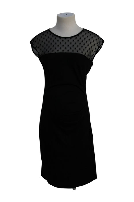 A Black Short Sleeve Dresses from Envie de Fraise in size Maternity-M for maternity. (Front View)