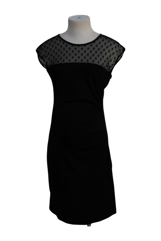 A Black Short Sleeve Dresses from Envie de Fraise in size Maternity-M for maternity. (Front View)