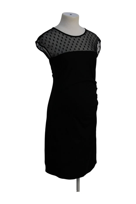 A Black Short Sleeve Dresses from Envie de Fraise in size Maternity-M for maternity. (Back View)