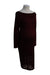 A Burgundy Long Sleeve Dresses from Ingrid & Isabel in size Maternity-S for maternity. (Back View)