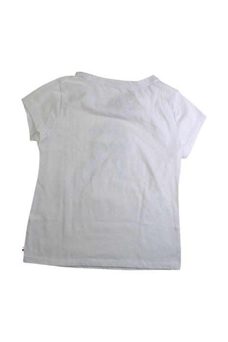 A White Short Sleeve T Shirts from Tommy Hilfiger in size 8Y for girl. (Back View)