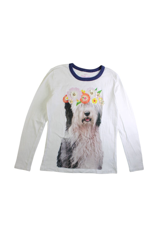 A White Long Sleeve T Shirts from Crewcuts in size 10Y for girl. (Front View)