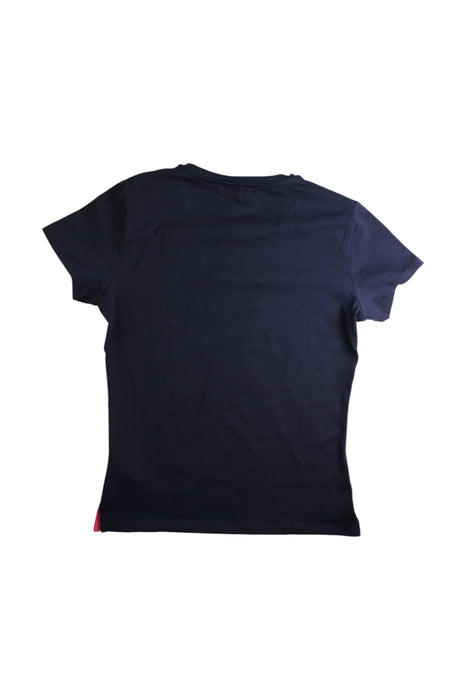 A Navy Short Sleeve T Shirts from Aigle in size 12Y for girl. (Back View)