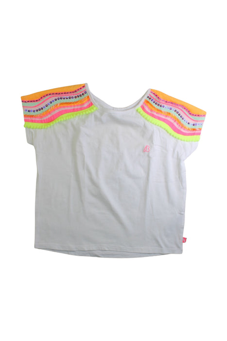 A White Short Sleeve Shirts from Billieblush in size 10Y for girl. (Front View)