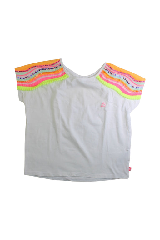 A White Short Sleeve Shirts from Billieblush in size 10Y for girl. (Front View)