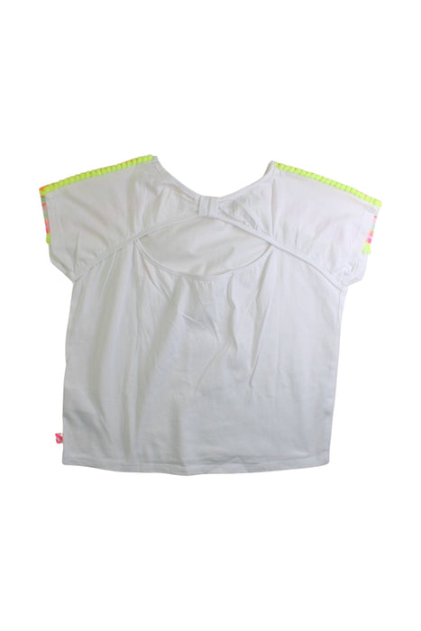A White Short Sleeve Shirts from Billieblush in size 10Y for girl. (Back View)