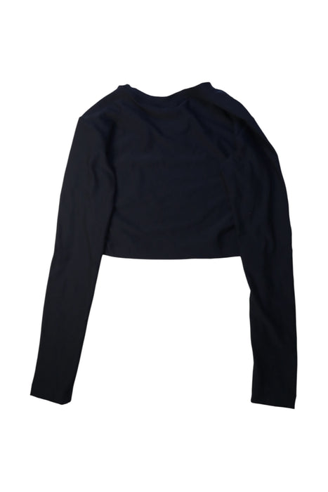 A Black Active Tops from Nike in size 11Y for girl. (Back View)