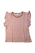 A Brown Short Sleeve Tops from Petit Bateau in size 10Y for girl. (Front View)