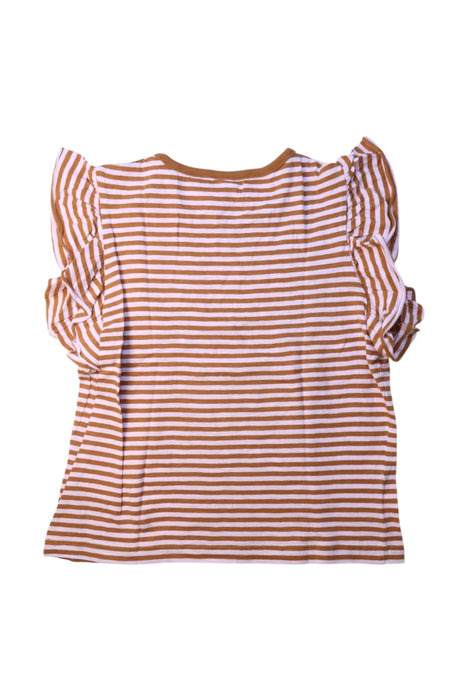 A Brown Short Sleeve Tops from Petit Bateau in size 10Y for girl. (Back View)