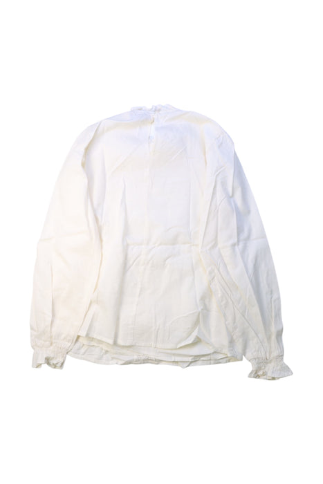 A White Long Sleeve Tops from the new society in size 10Y for girl. (Back View)