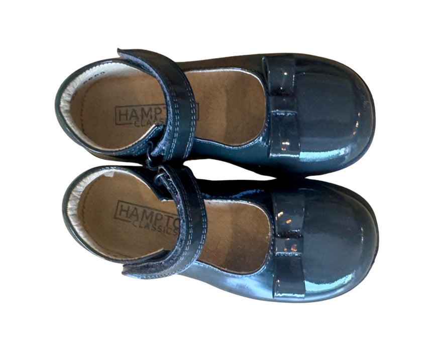A Grey Dress Shoes from Hampton Classics in size 3T for girl. (Back View)