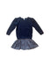 A Navy Long Sleeve Dresses from Polo Ralph Lauren in size 3T for girl. (Front View)