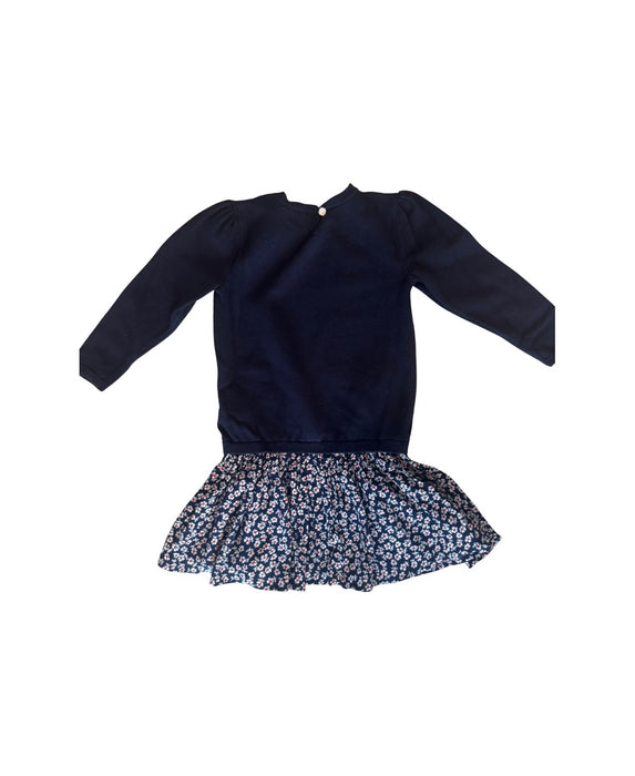 A Navy Long Sleeve Dresses from Polo Ralph Lauren in size 3T for girl. (Back View)