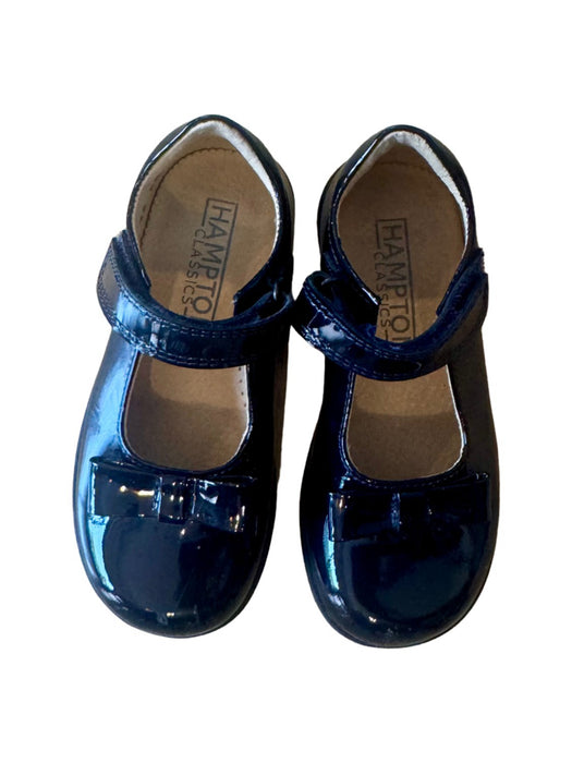 A Black Dress Shoes from Hampton Classics in size 3T for girl. (Back View)