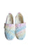 A Multicolour Slip Ons from Toms in size 5T for girl. (Front View)