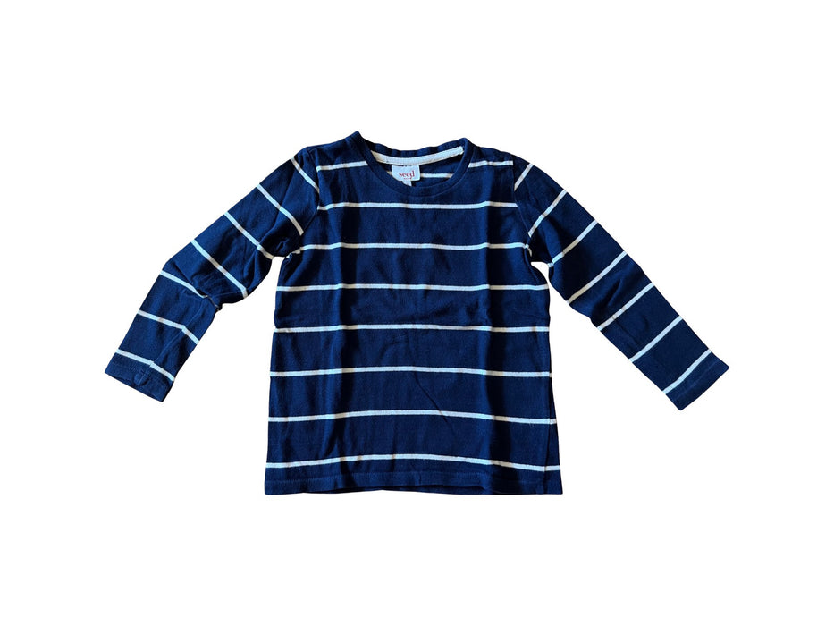 A Blue Long Sleeve Tops from Seed in size 5T for boy. (Front View)