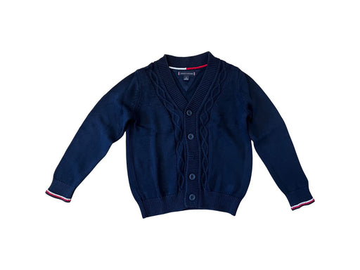 A Navy Cardigans from Tommy Hilfiger in size 5T for boy. (Front View)