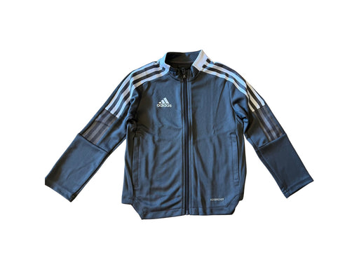 A Grey Lightweight Jackets from Adidas in size 6T for neutral. (Front View)
