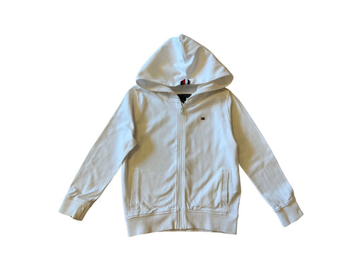A White Hooded Sweatshirts from Tommy Hilfiger in size 4T for neutral. (Front View)