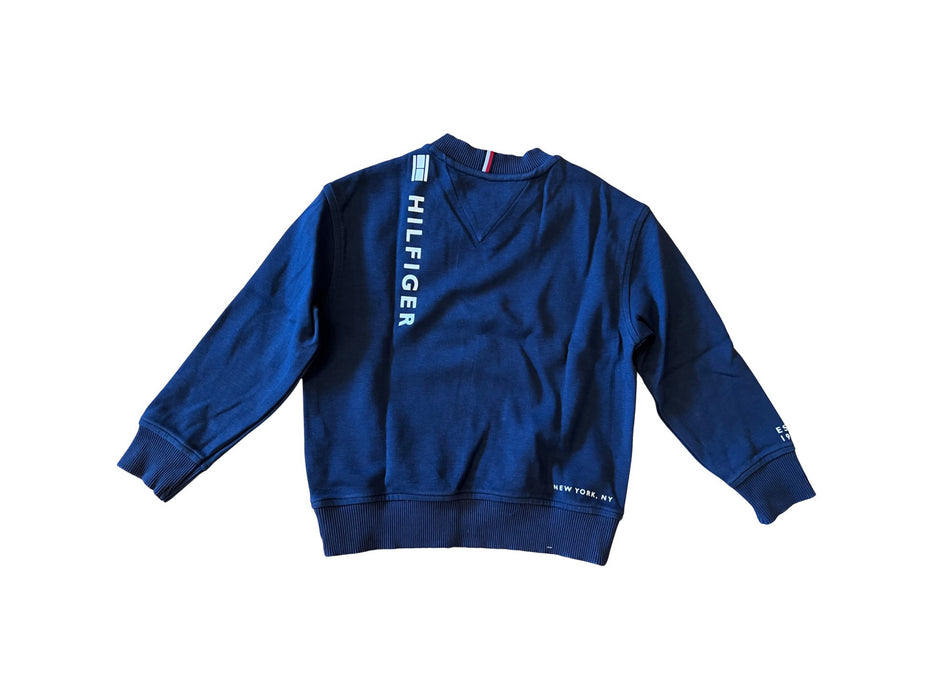 A Navy Crewneck Sweatshirts from Tommy Hilfiger in size 5T for boy. (Back View)