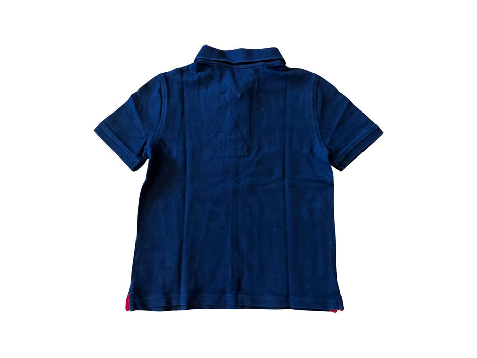 A Navy Short Sleeve Polos from Tommy Hilfiger in size 5T for neutral. (Back View)