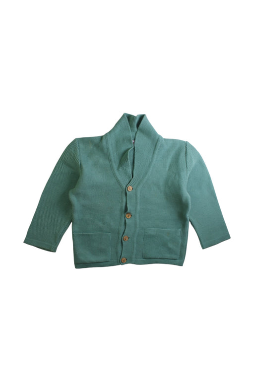 A Green Cardigans from La Coqueta in size 2T for boy. (Front View)