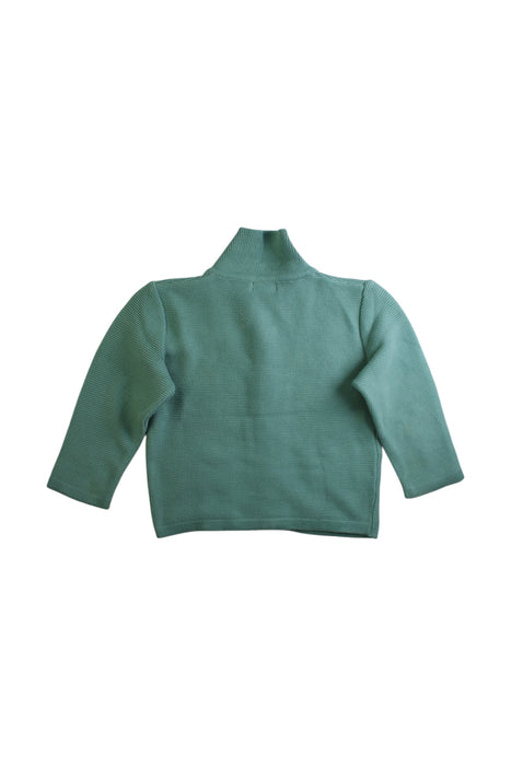 A Green Cardigans from La Coqueta in size 2T for boy. (Back View)