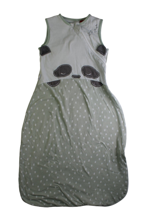 A Green Sleepsacs from Tommee Tippee in size 6-12M for neutral. (Front View)