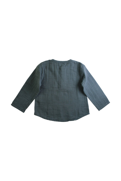 A Green Long Sleeve Shirts from Jamie Kay in size 2T for neutral. (Back View)