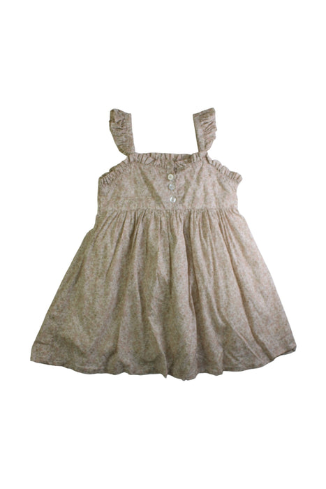 A Beige Sleeveless Dresses from Jamie Kay in size 3T for girl. (Front View)