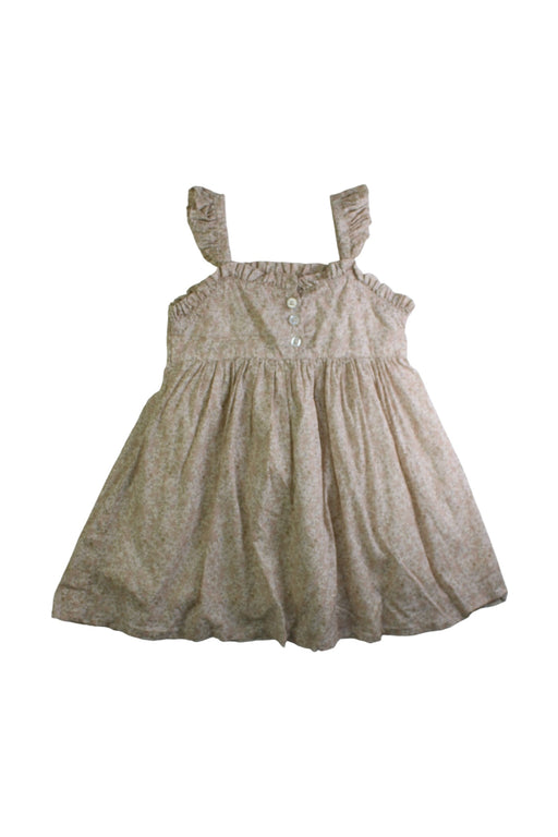 A Beige Sleeveless Dresses from Jamie Kay in size 3T for girl. (Front View)