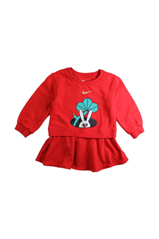 A Red Sweater Dresses from Nike in size 2T for girl. (Front View)