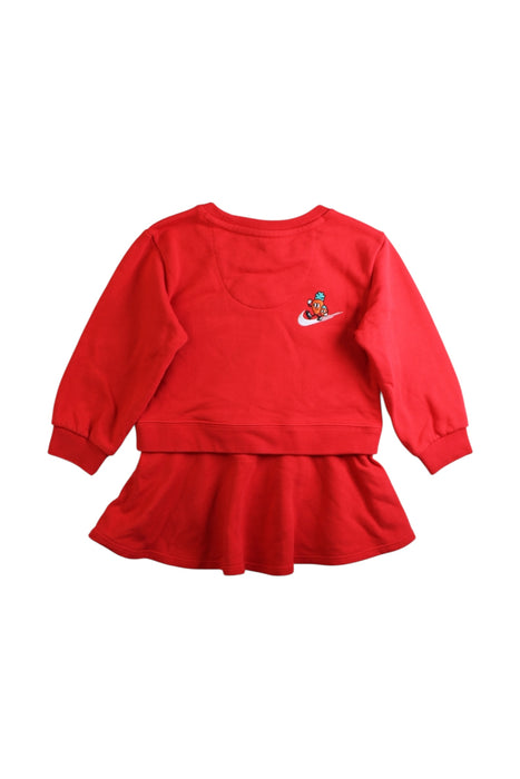 A Red Sweater Dresses from Nike in size 2T for girl. (Back View)