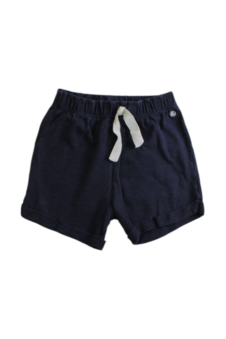 A Navy Shorts from Petit Bateau in size 12-18M for boy. (Front View)