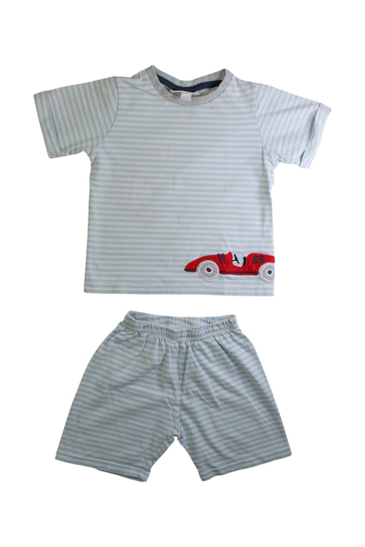 A Blue Pants Sets from The Little White Company in size 18-24M for boy. (Front View)