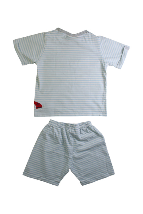 A Blue Pants Sets from The Little White Company in size 18-24M for boy. (Back View)