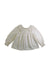 A White Long Sleeve Tops from Louisiella in size 3T for girl. (Front View)