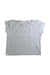 A Grey Short Sleeve Tops from The Little White Company in size 2T for girl. (Front View)