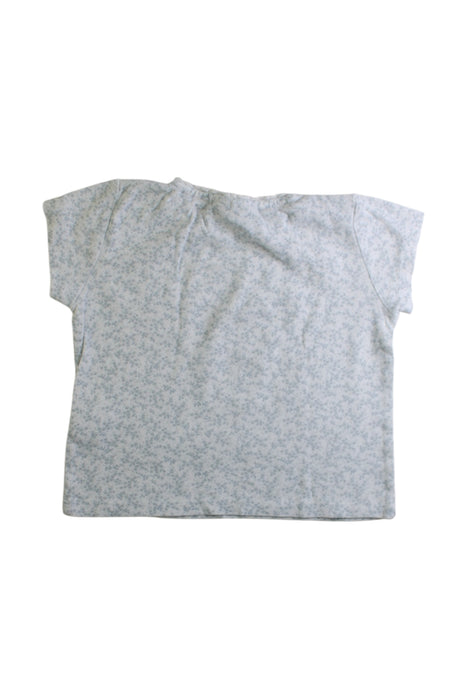 A Grey Short Sleeve Tops from The Little White Company in size 2T for girl. (Back View)