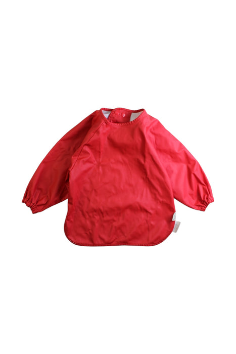 A Red Bibs from Konges Sløjd in size 12-18M for neutral. (Front View)