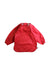 A Red Bibs from Konges Sløjd in size 12-18M for neutral. (Front View)