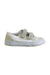 A White Sneakers from Vans in size 3T for boy. (Front View)