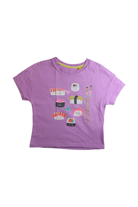 A Purple Short Sleeve T Shirts from Boden in size 5T for girl. (Front View)