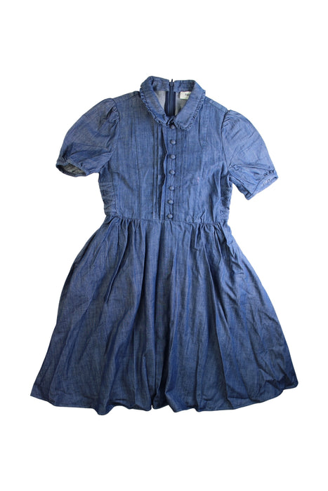 A Blue Short Sleeve Dresses from Bora Aksu in size 6T for girl. (Front View)