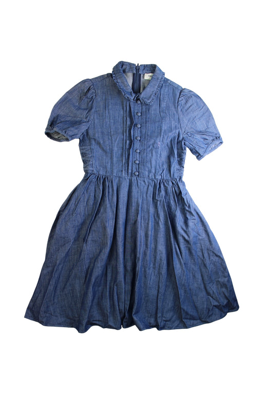 A Blue Short Sleeve Dresses from Bora Aksu in size 6T for girl. (Front View)