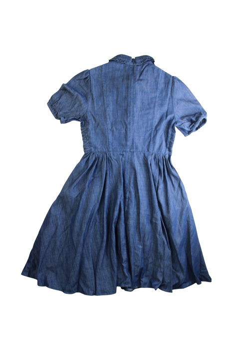 A Blue Short Sleeve Dresses from Bora Aksu in size 6T for girl. (Back View)