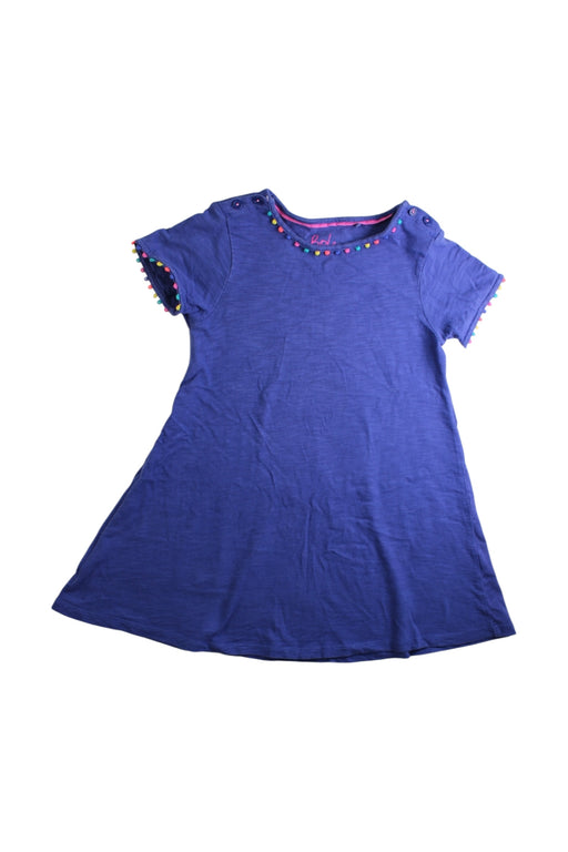 A Blue Short Sleeve Dresses from Boden in size 4T for girl. (Front View)