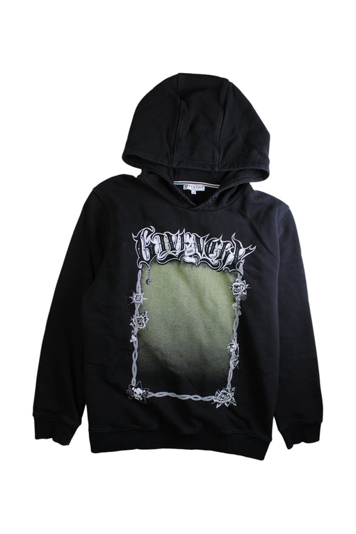 A Black Hooded Sweatshirts from Givenchy in size 12Y for boy. (Front View)