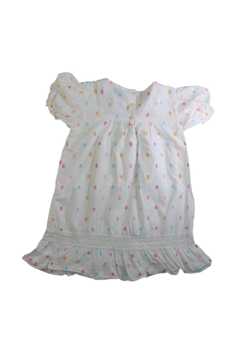 A Multicolour Short Sleeve Dresses from Velveteen in size 5T for girl. (Back View)
