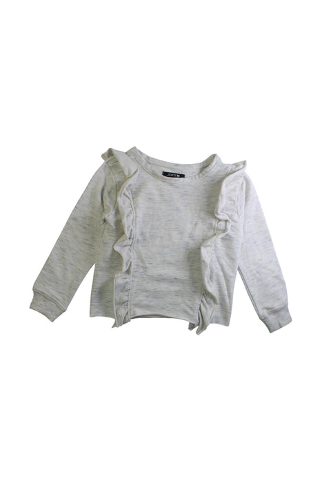 A Grey Long Sleeve Tops from Joe's Jeans in size 4T for girl. (Front View)